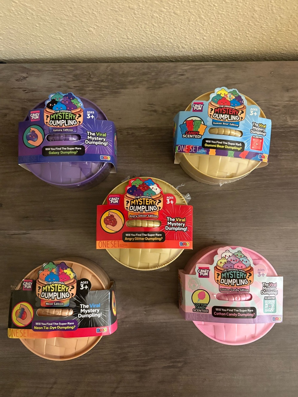 Bundle of 5 NWT Unopened Authentic RMS The Original Mystery Dumpling